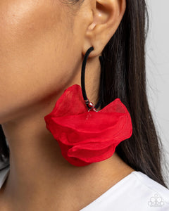 Passionate Promenade - red - Paparazzi earrings