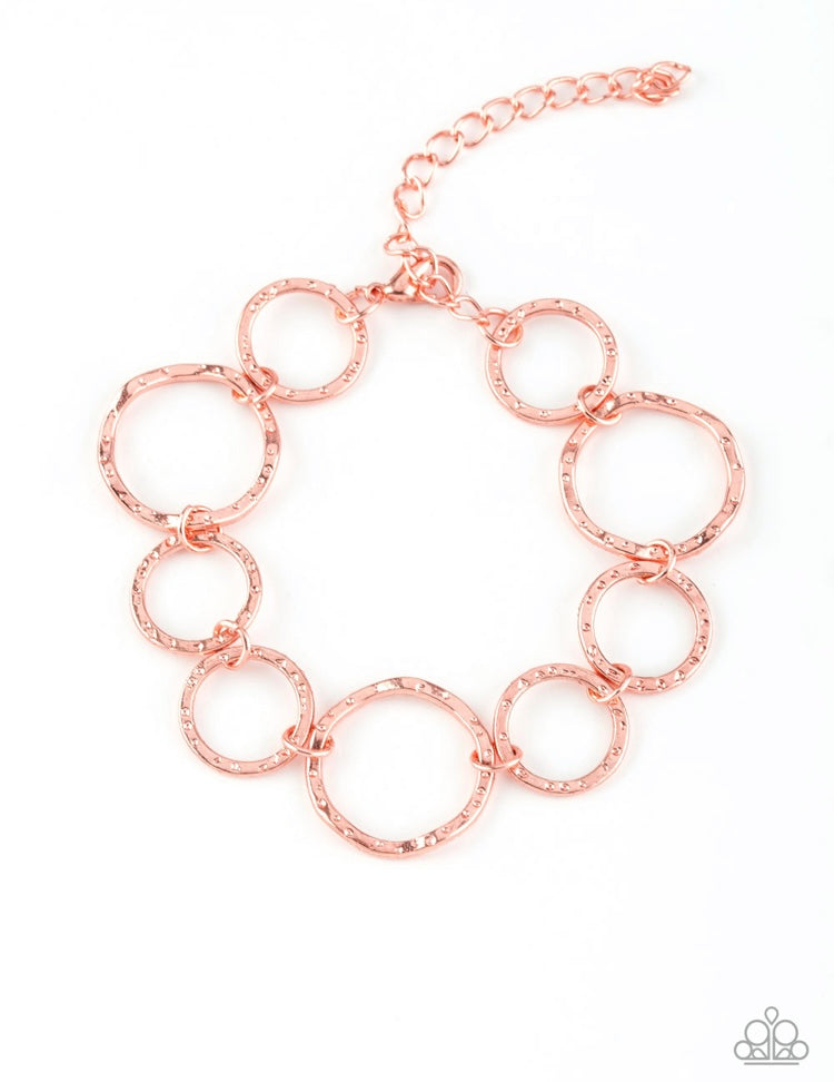 Ring Up The Curtain Copper Clasp Bracelet - Copper