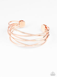 Down to the Wire Bracelet Cuff - Copper CC-015