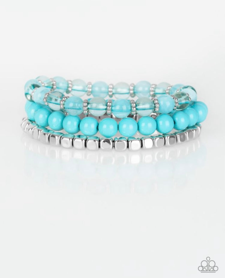 Globetrotter Glam Bracelet Stretchy - Blue