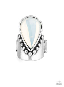 1-021 Opal Mist Ring - White