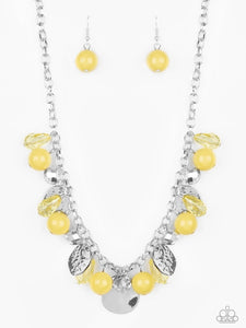 Prismatic Sheen Necklace - Yellow