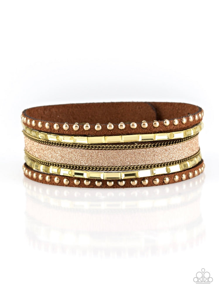 Seize The Sass Snap Bracelet - Brass