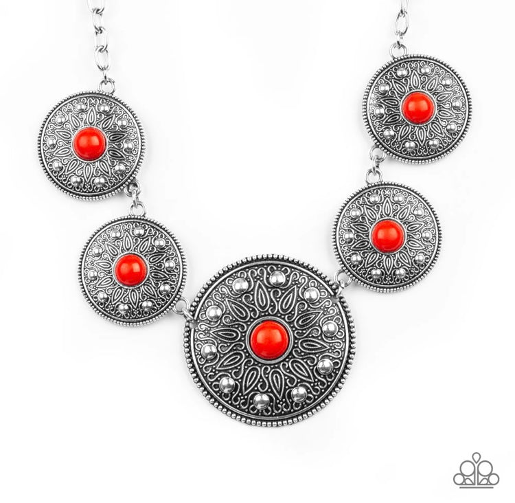 Hey, SOL Sister Necklace - Red