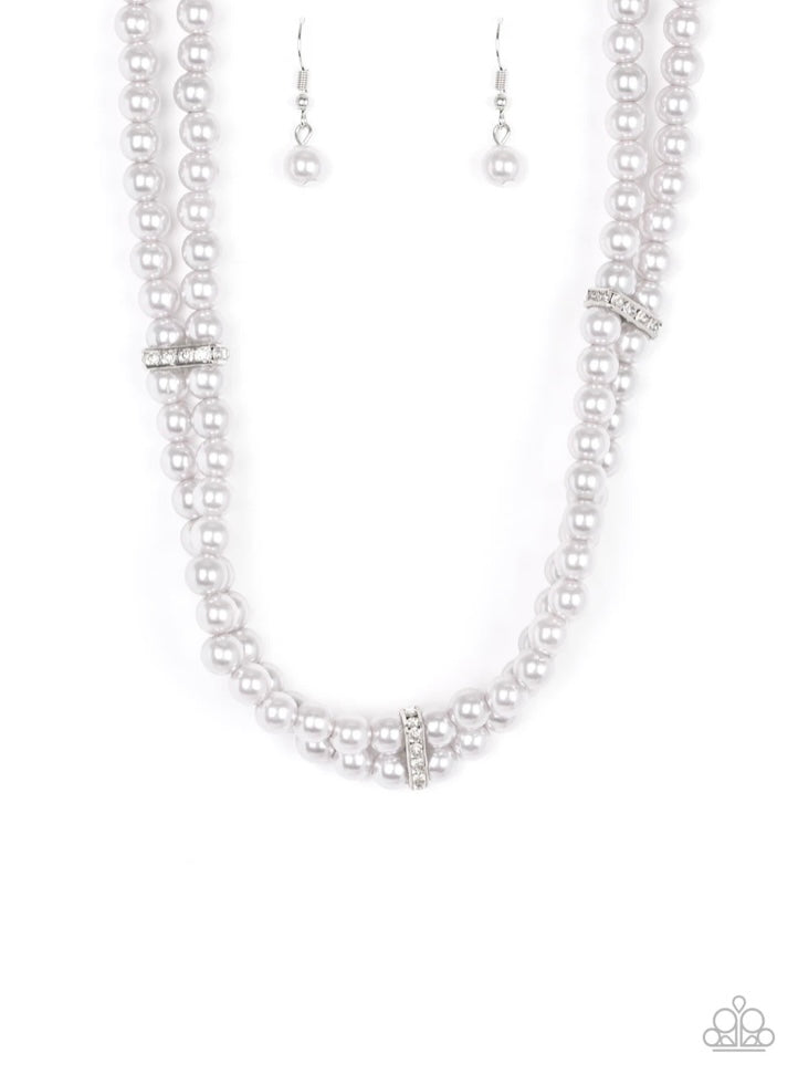 Put on Your Party Dress Necklace - Silver