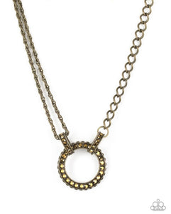 Razzle Dazzle Necklace Bling - Brass