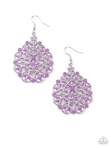 Floral Affair Earring - Purple