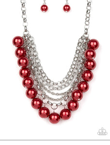 One-Way WALL STREET Necklace - Red