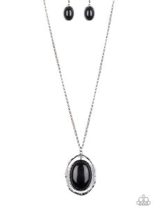 Harbor Harmony Necklace Long Length - Black