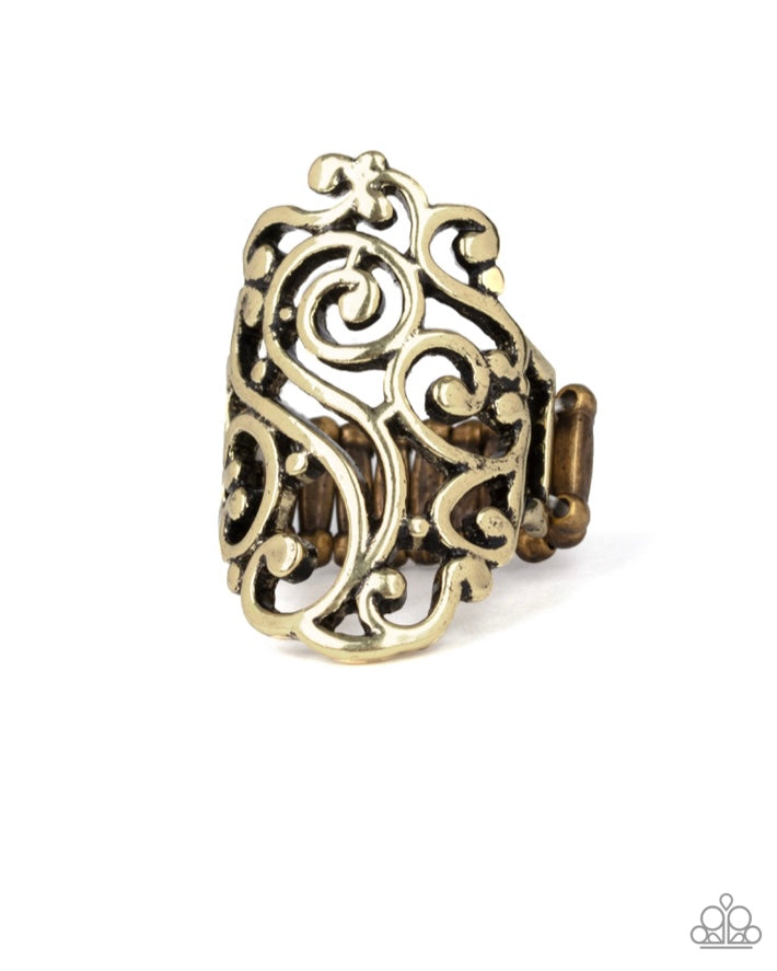 1-017 Garden Bliss Ring - Brass