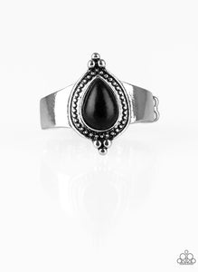 Mineral Minimalist Ring - Black