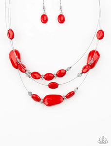 Radiant Reflections Necklace - Red